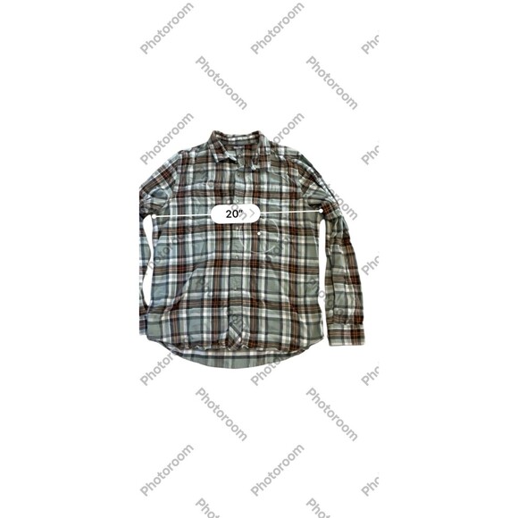 Toad & Co Flannel Shirt Size Large Flannagan Slim Fit Organic Cotton Plaid - Picture 4 of 7